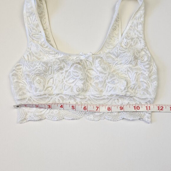 Calida Switzerland Sheer Unlined Floral Lace Bralette XS - Picture 8 of 8